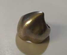 Bague vintage argent 925 forme coeur T58 unisexe Ring silver 925 heart 