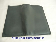 PORTE FEUILLES CUIR couleur NOIR   marque " COMTE" occasion bon état