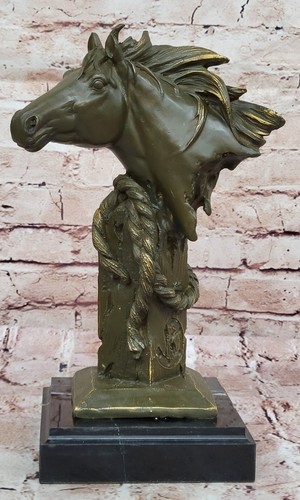 Bronze cheval buste sculpture - bronze,