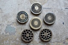 Filières à pâte moules anciens en bronze ou cuivre Spaghetti lot de 6 signés