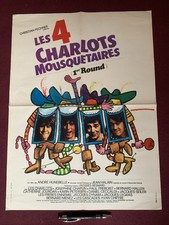 Affiche cinéma les 4 charlots mousquetaires années 70  offert par Tintin