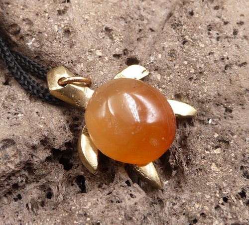 Collier tortue laiton et - laiton,