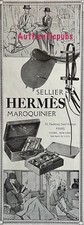 PUBLICITE HERMES SELLIER MAROQUINERIE DE LUXE CHEVAL AMAZONE DE 1925 FRENCH AD