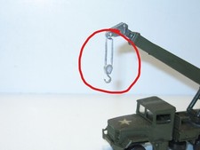 SOLIDO crochet METAL BRUT camion kaiser jeep ou grue richier militaire (R88)