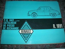  RENAULT DAUPHINE GORDINI 1091 CATALOGUE PR 643 OCCASION D'EPOQUE
