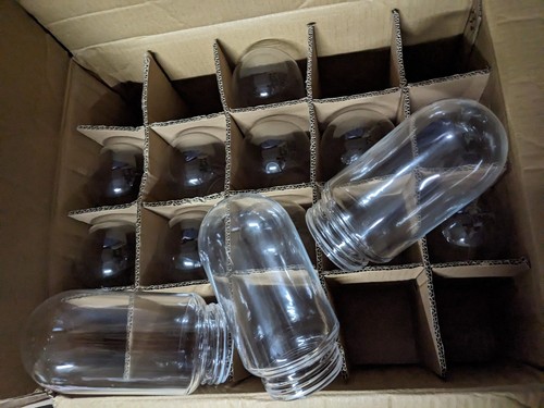 Globe obus verre - 1,