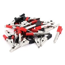24pcs noir rouge manche