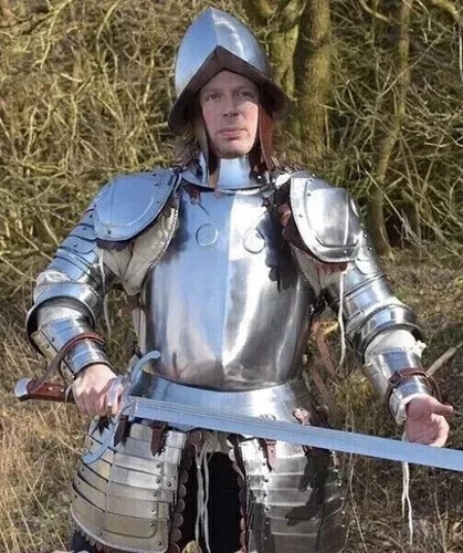 Costume médiéval acier - costume, en