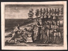 1742 Rare gravure l'Énéide