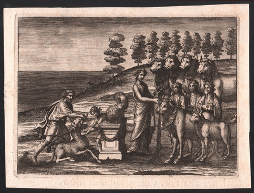 1742 rare gravure énéide - rare,