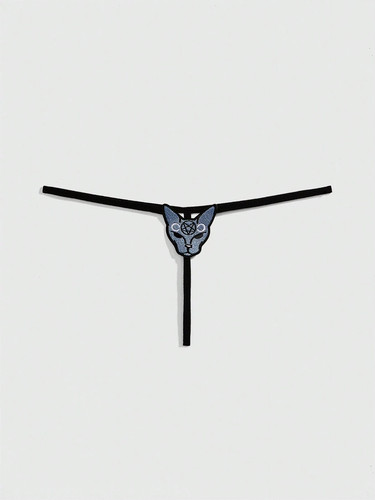 Gothic cats embroidery sexy