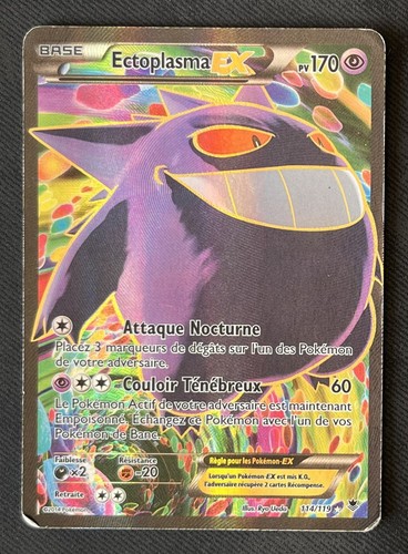 Carte pokémon ectoplasma - carte, ex