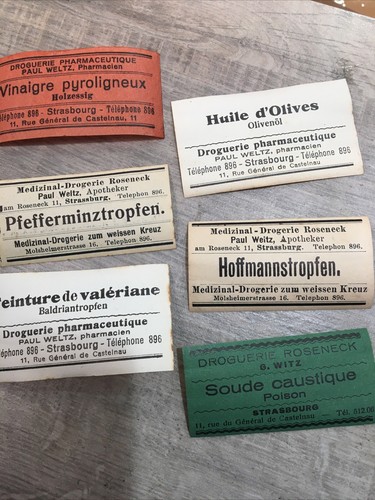 Rare lot etiquettes pot a - lot,