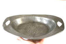 Plateau , coupe Bingit Zinn en étain style art nouveau