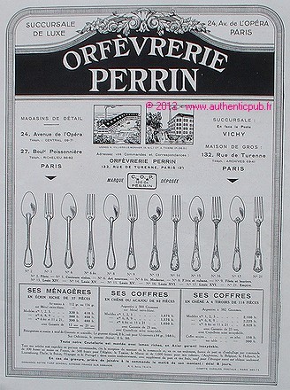 Publicite orfevrerie perrin - publicite,