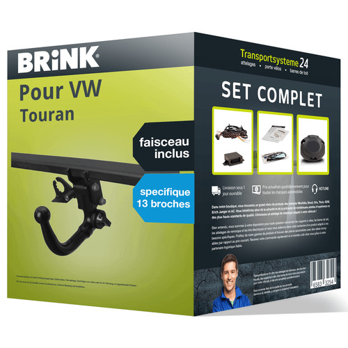 Attelage amovible brink pour - attelage,