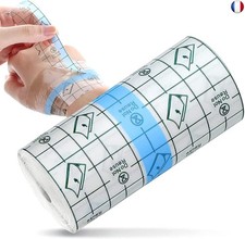 Pansement Tatouage Etanche 10cm x 10m Bandage Adhésif Extensible Transparent 
