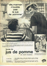Publicité Advertising 0925  1961   Jus de pomme  sain naturel énérgétique