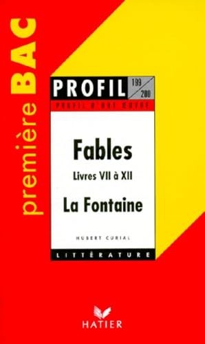Profil une oeuvre fables - d'une, :