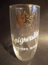  Superbe verre à bière CHAMPIGNEULLES, couronne et dorure en parfait état baril 
