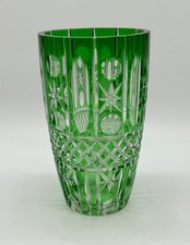 Vase cristal taillé - vase,