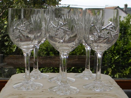 Verres eau en cristal - 6, à
