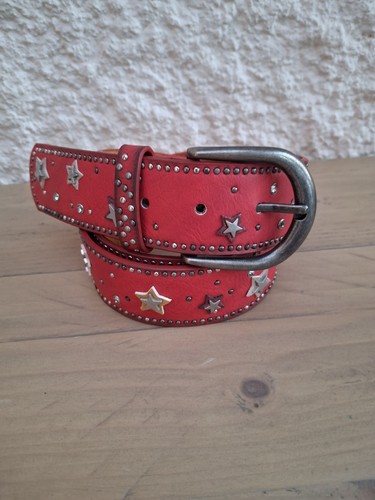Ceinture rouge boucle - ceinture,