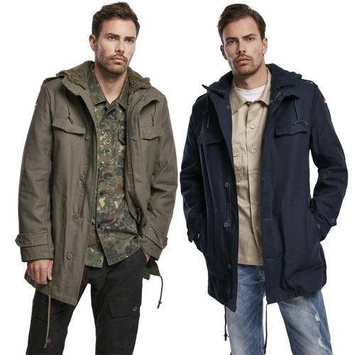 Brandit drapeau parka veste - bw,