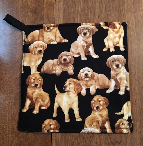 Golden retriever puppy hot pad - retriever,