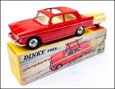 DINKY TOYS FRANCE 536 PEUGEOT BERLINE 404 REMORQUE MONO ROUE VERSION 1 de 1965