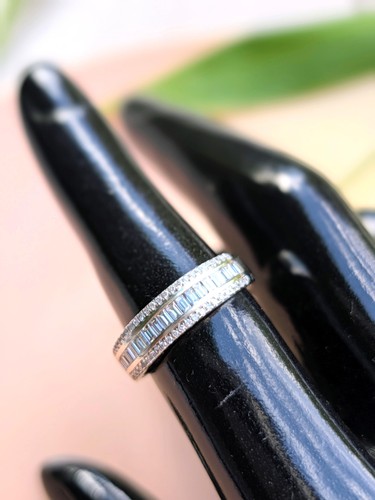 Bague blanc sertie - bague, des