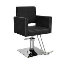 Fauteuil de Coiffure Hydraulique Rotative à 360° Coiffure avec Hauteur Réglable