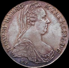Thaler 1780 Marie-Thérèse Silver Coin AUTRICHE 