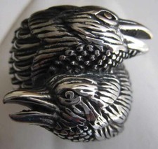 BAGUE INOX  AIGLE  BIKER -