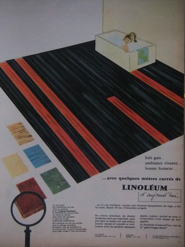Publicité 1962 linoléum - 1962,