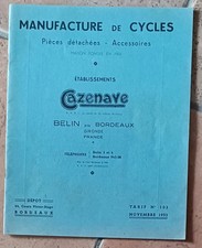 ancien Catalogue Cycles