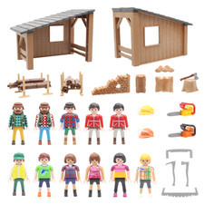 Playmobil forestier montagne prairies bois tronçonneuse STIHL abri choix