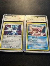 Carte Pokemon Dialga DP26 et Palkia DP27 Holo diamant perle PCA 9,5 NEUF
