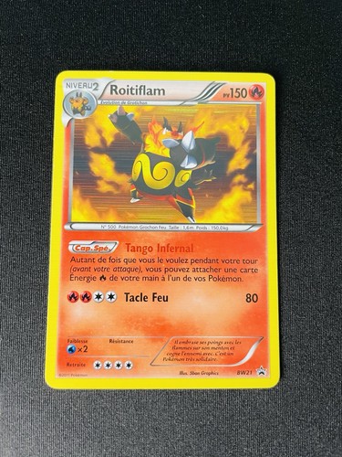 Carte pokemon roitiflam - carte, bw21