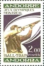 Timbre Sports JO Ball-trap Andorre 256 ** - 83880FV