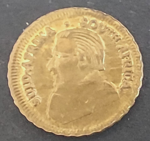 Jeton krugerrand plaqué - jeton, or