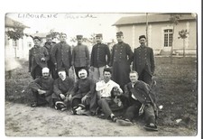 CPA 33 LIBOURNE Gironde - CARTE PHOTO RARE - Groupe Soldats Blessés WW1