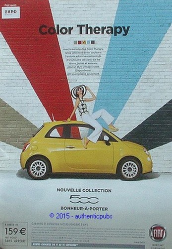 Publicite voiture fiat 500 - voiture,