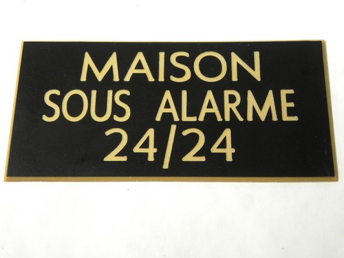 Plaque gravée maison sous - maison,