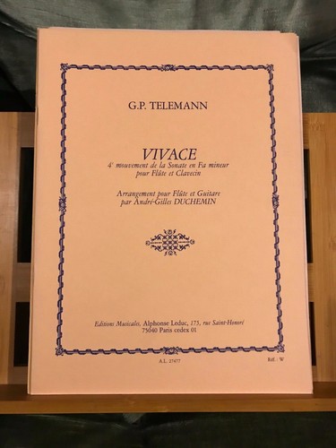 Telemann vivace arrangé - vivace,
