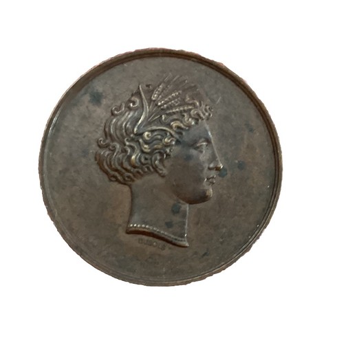 Médaille bronze poinçon main - médaille,