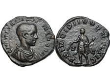 Herennius Etruscus, très rare sesterce, Rome, 250 après JC. [ROM_3887]