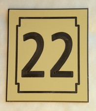 plaque ou etiquette numero