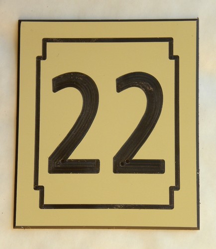 Plaque etiquette numero - etiquette,