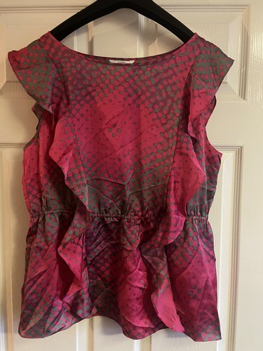 Chemisier volants satin - en,